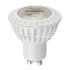 LED лампочка  - LED Spotlight - 6W GU10 White Plastic Premium White 110°